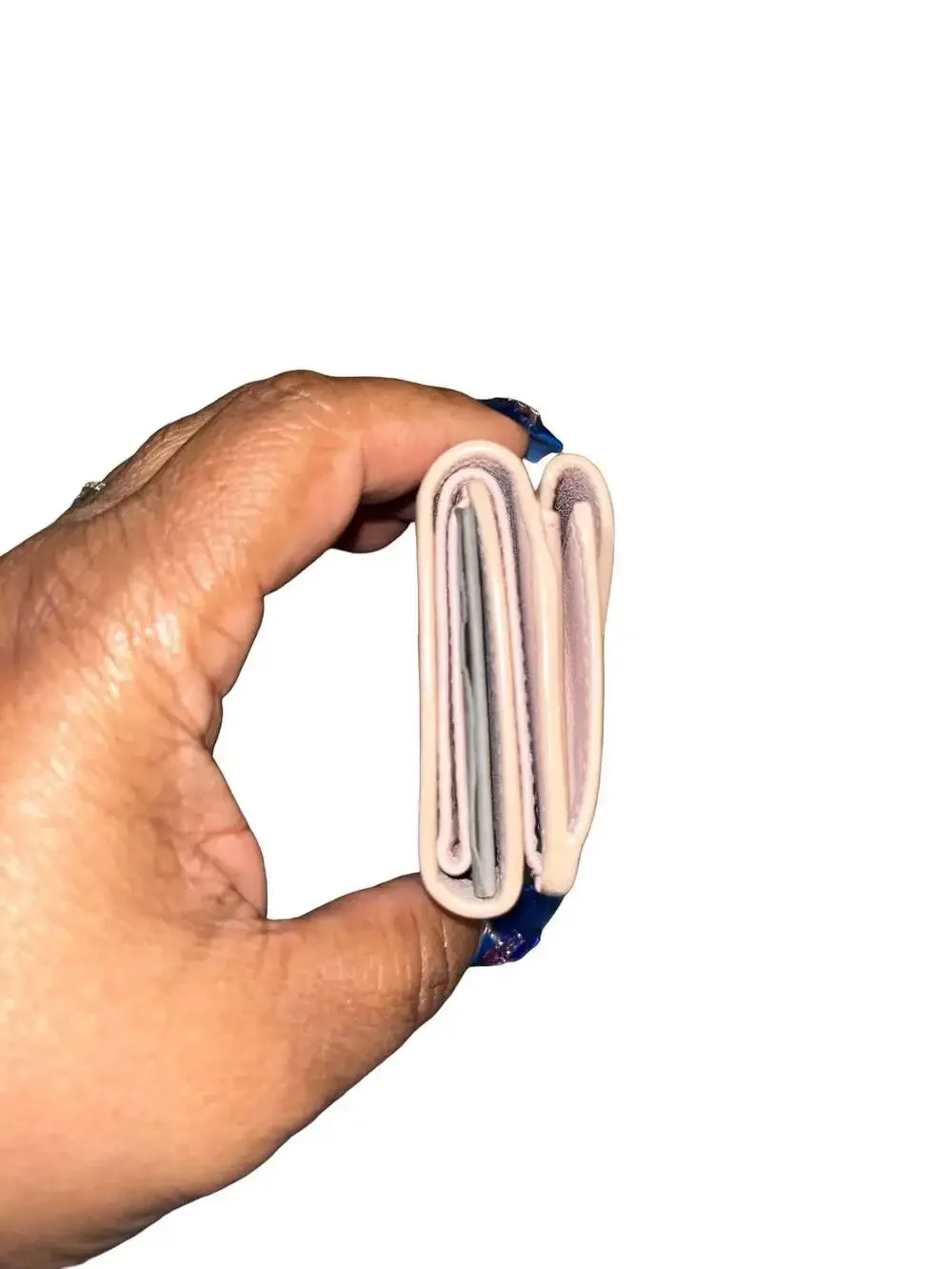 Balenciaga Papier Mini Trifold Wallet in Pink Leather